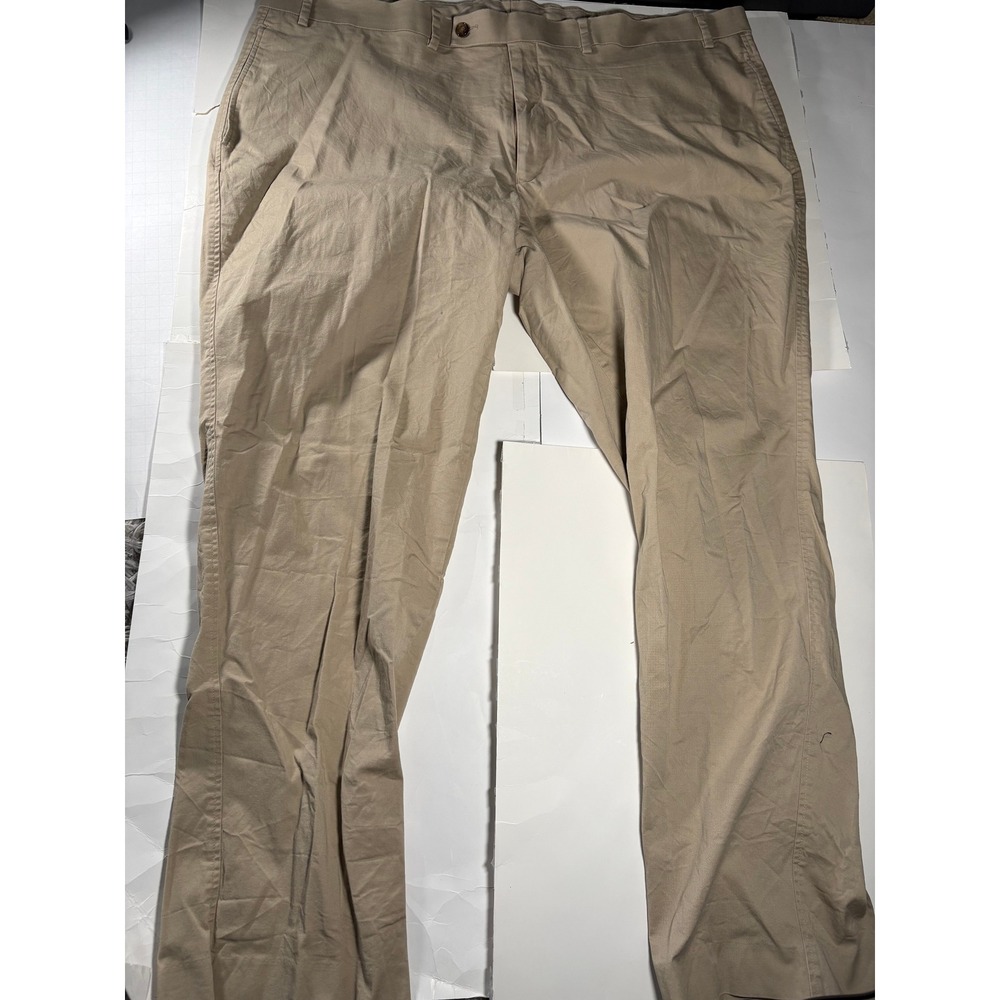 Lauren Ralph Lauren Chino Pants Men 42x30 Khaki Tan Classic Fit‎ Flat Front